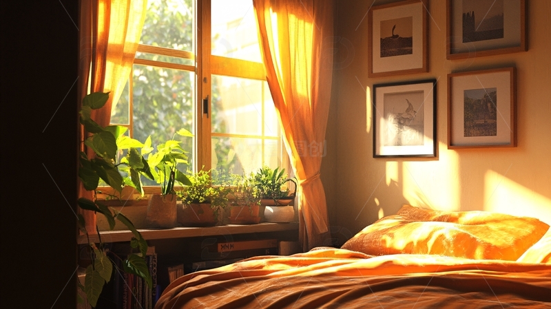 阳光洒进卧室12