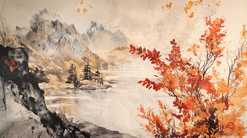 高清大图下载【趣麦麦图】秋意画