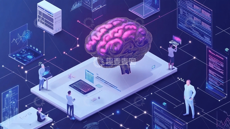 高清大图下载【趣麦麦图】人工智能插画4