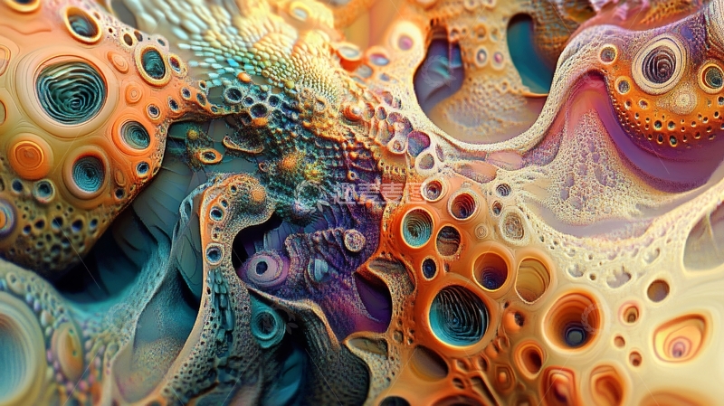 高清大图下载【趣麦麦图】抽象连续凹凸肌理4