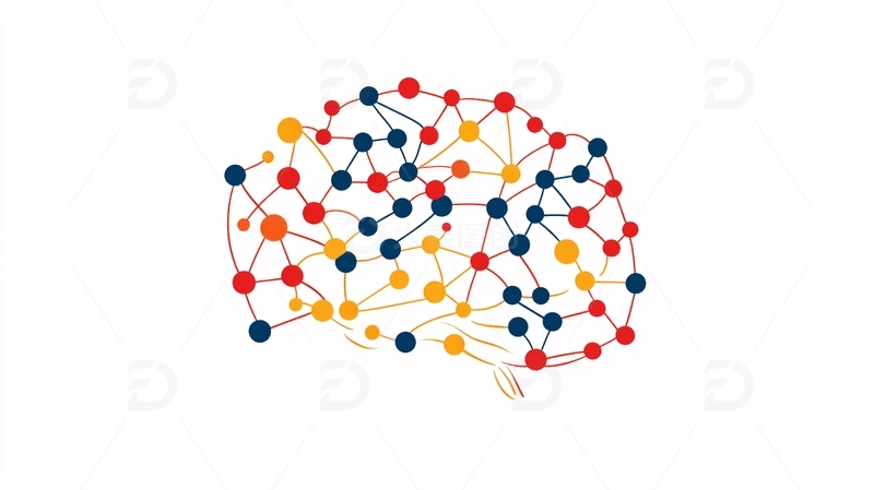 高清大图下载【趣麦麦图】大脑连接