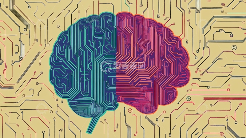 高清大图下载【趣麦麦图】电脑与人脑