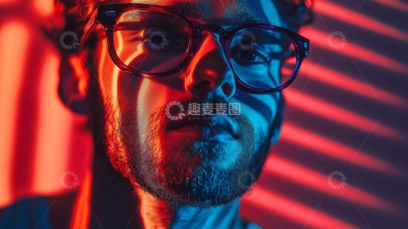 高清大图下载【趣麦麦图】眼镜的家伙