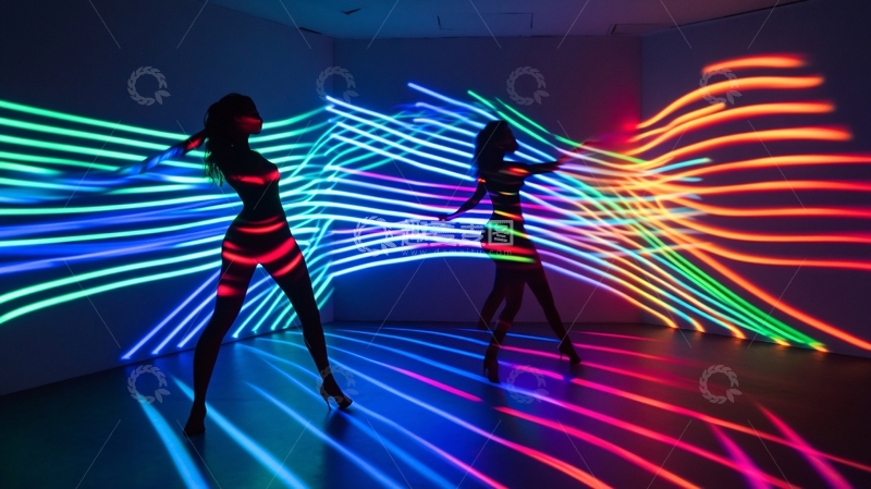 高清大图下载【趣麦麦图】荧光舞素材