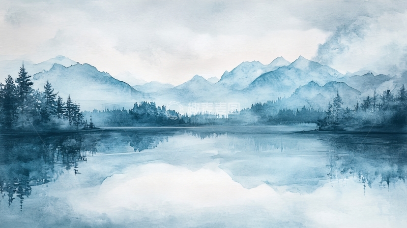 高清大图下载【趣麦麦图】唯美意境彩墨山水30