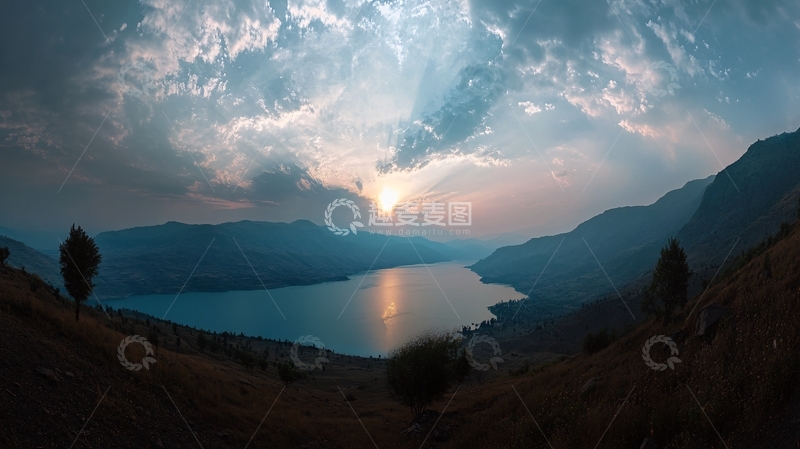 高清大图下载【趣麦麦图】喀纳斯湖全景图