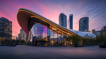 保利剧院傍晚风光