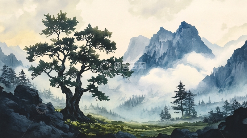 高清大图下载【趣麦麦图】风景原画16