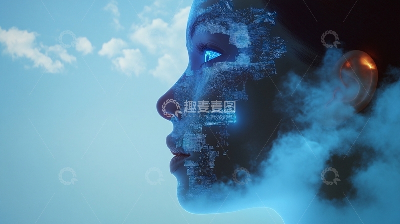 高清大图下载【趣麦麦图】云人工智能1