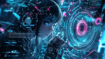 科技感人物界面2