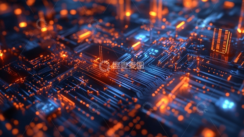 高清大图下载【趣麦麦图】芯片科技集成电路43