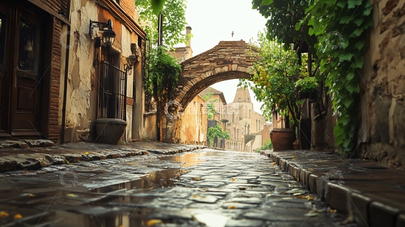 高清大图下载【趣麦麦图】欧洲小巷欧洲街景