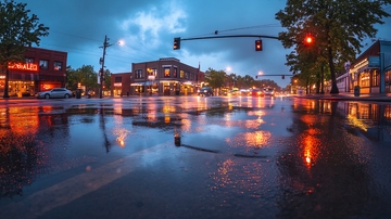 雨后街景美丽街景5
