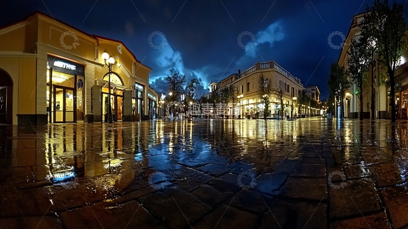 高清大图下载【趣麦麦图】奥特莱斯夜景