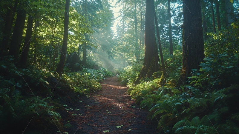 高清大图下载【趣麦麦图】梦幻森林小路51