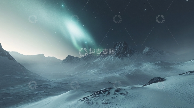 高清大图下载【趣麦麦图】极光炫彩浪漫光影2