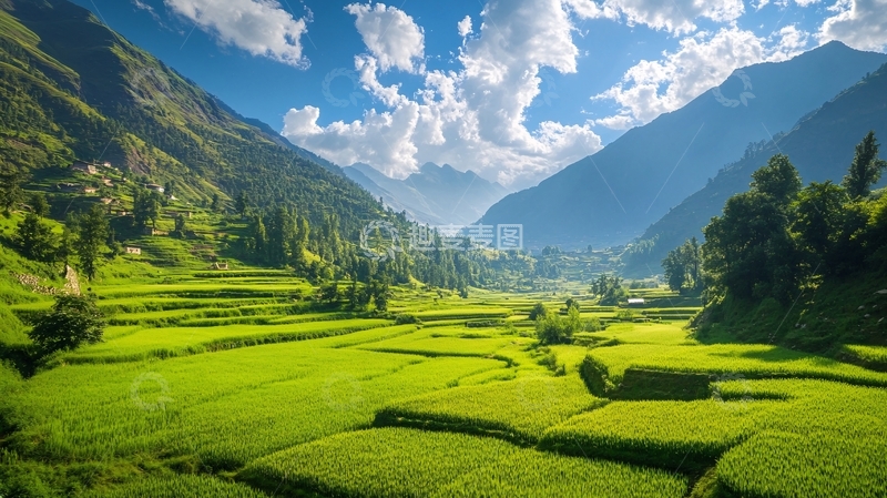 高清大图下载【趣麦麦图】尼泊尔梯田