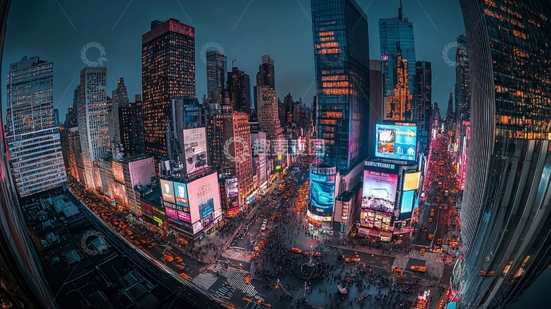高清大图下载【趣麦麦图】时代广场全景3