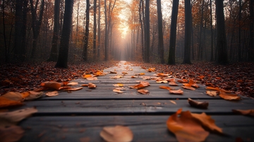 秋季林间小路落叶2