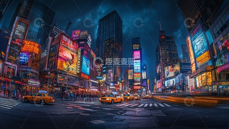 高清大图下载【趣麦麦图】时代广场全景4