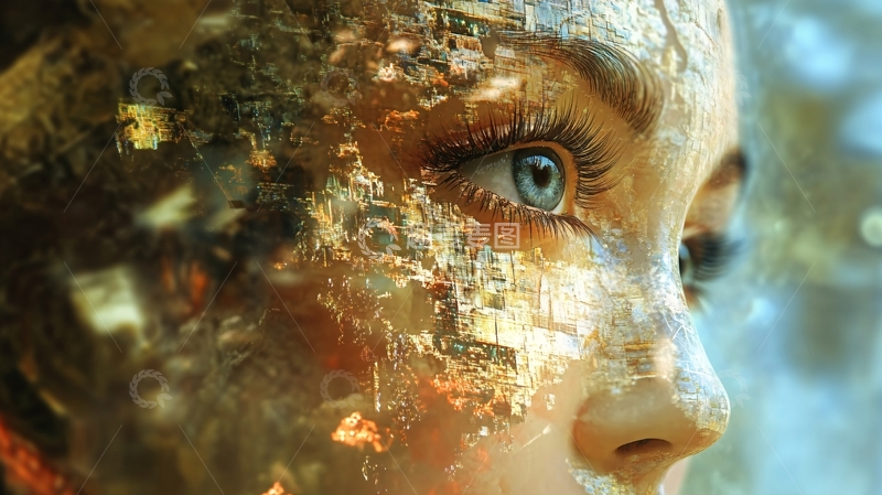 高清大图下载【趣麦麦图】脸部雕塑特写