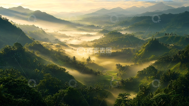 高清大图下载【趣麦麦图】仁爱乡五社部落晨景