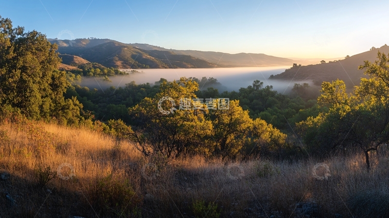 高清大图下载【趣麦麦图】哈纳斯风景云雾日出2