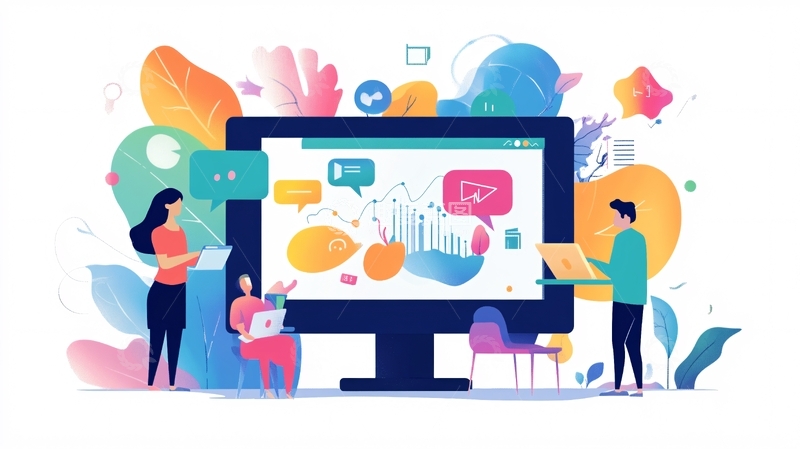 高清大图下载【趣麦麦图】互联网数据插画