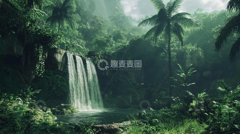 高清大图下载【趣麦麦图】热带雨林壁纸9