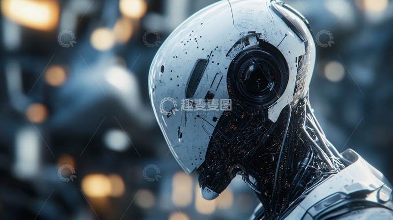 高清大图下载【趣麦麦图】人工智能科幻背景2