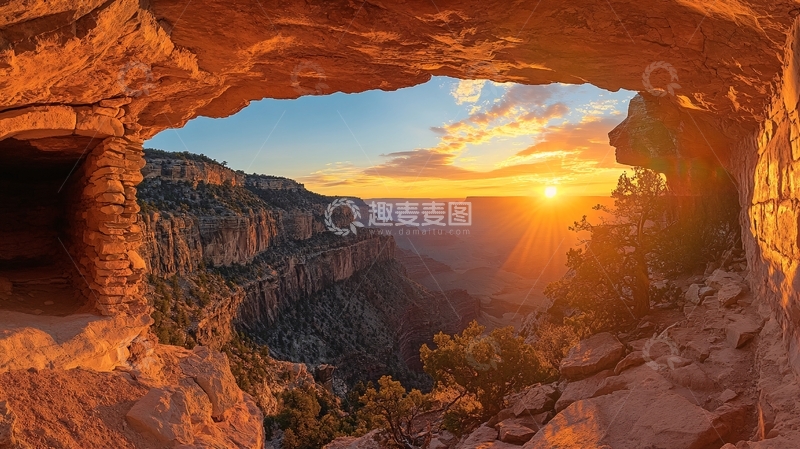 高清大图下载【趣麦麦图】峡谷之门