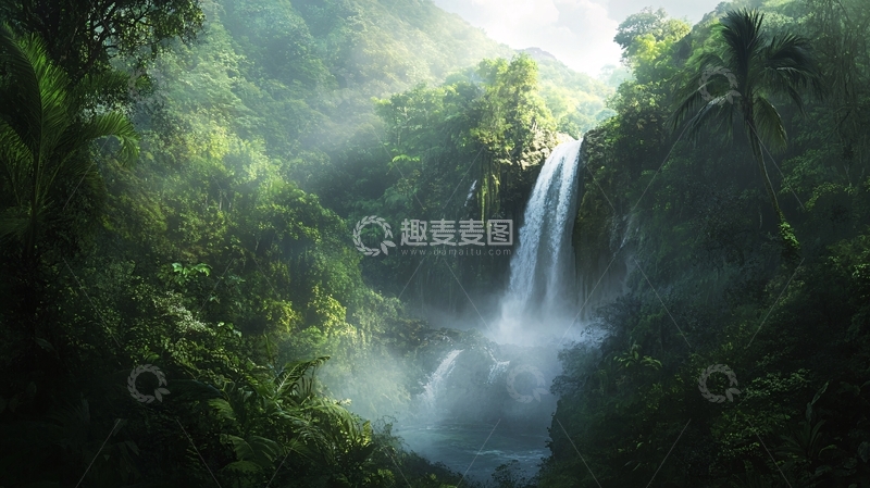 高清大图下载【趣麦麦图】热带雨林壁纸8