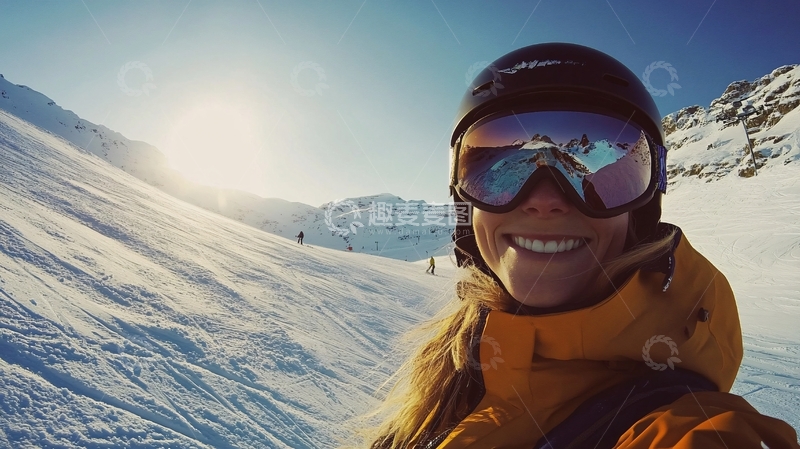 高清大图下载【趣麦麦图】高山自拍4