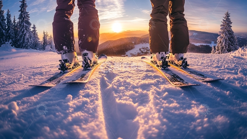 高清大图下载【趣麦麦图】企业滑雪团建