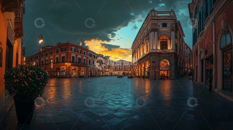 高清大图下载【趣麦麦图】意大利中心广场