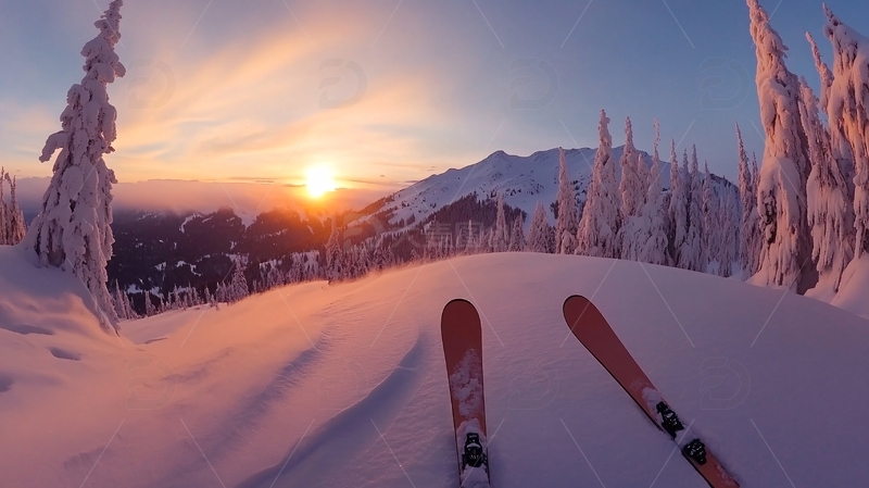 雪景日出全景11