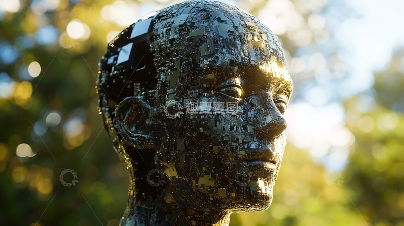 高清大图下载【趣麦麦图】算法雕塑