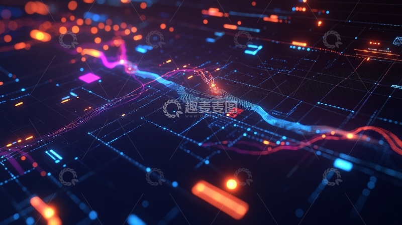 高清大图下载【趣麦麦图】金融线图1