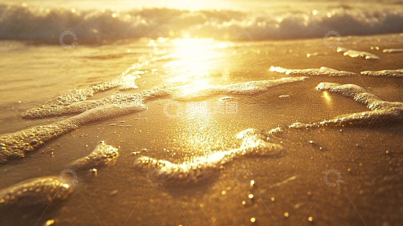 高清大图下载【趣麦麦图】金滩白浪1