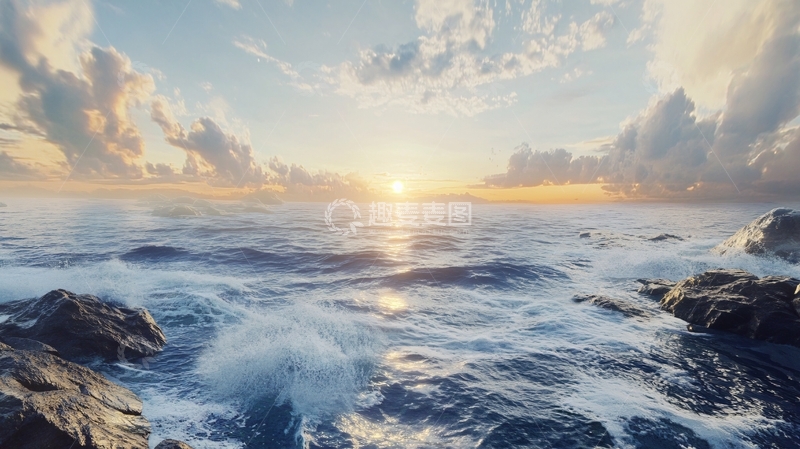 高清大图下载【趣麦麦图】海洋风光全景图8