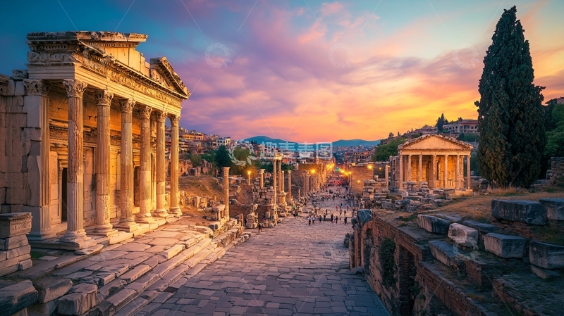 高清大图下载【趣麦麦图】哈德良神殿