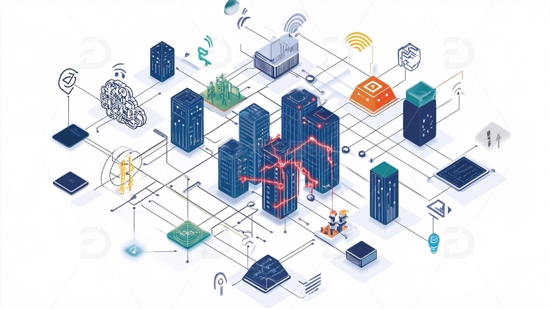 高清大图下载【趣麦麦图】能源区块链