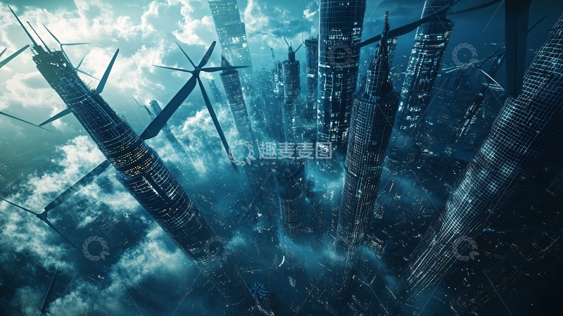 高清大图下载【趣麦麦图】科技感城市3