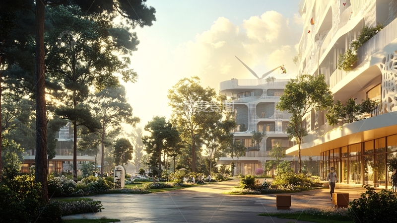 高清大图下载【趣麦麦图】高滩健康小镇