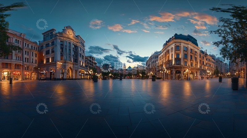 高清大图下载【趣麦麦图】索菲亚广场夜景