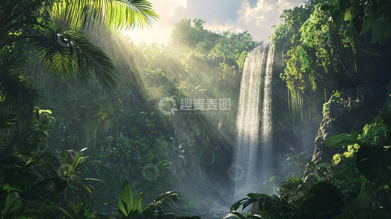 高清大图下载【趣麦麦图】热带雨林壁纸11