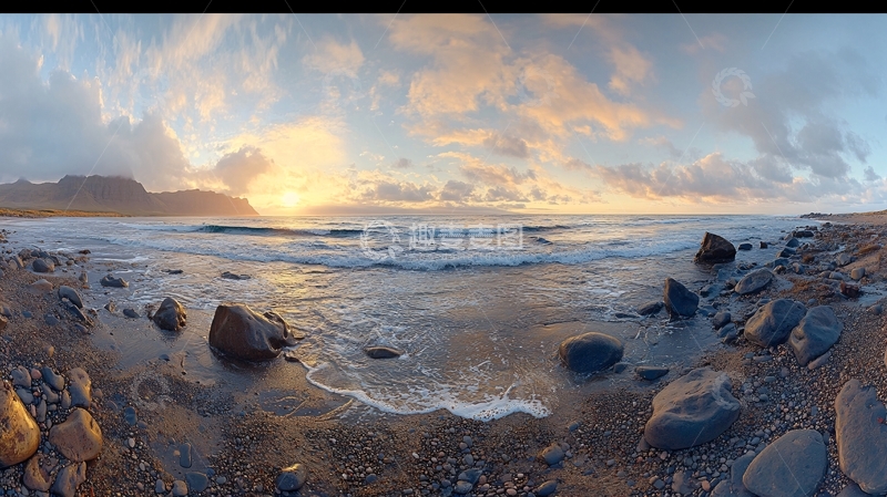 高清大图下载【趣麦麦图】海岸全景拼接