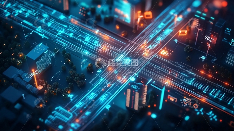 高清大图下载【趣麦麦图】智能马路4