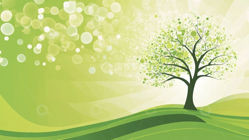 高清大图下载【趣麦麦图】摘要春天树