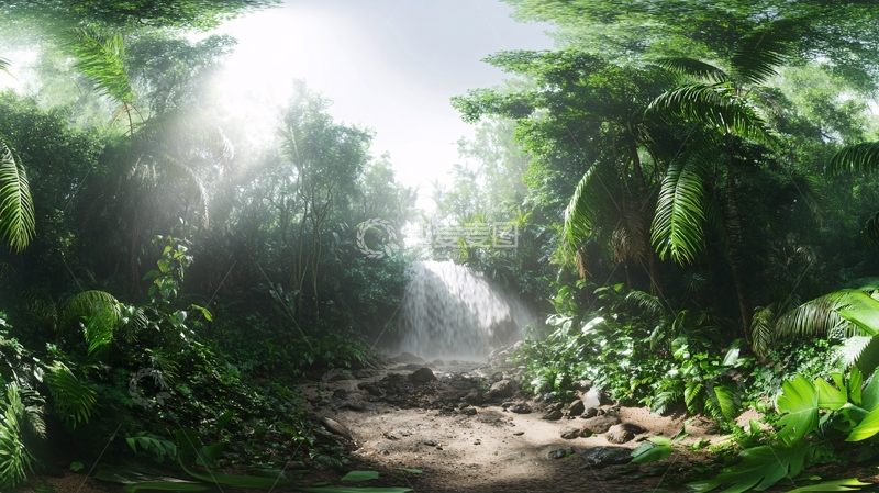 高清大图下载【趣麦麦图】热带雨林仙境2